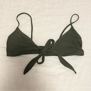 L space wrap tie bikini top